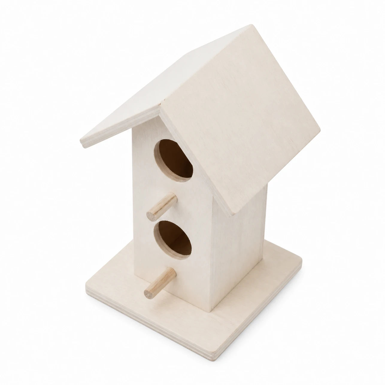 Birdhouse hanging in wood white — photo 2