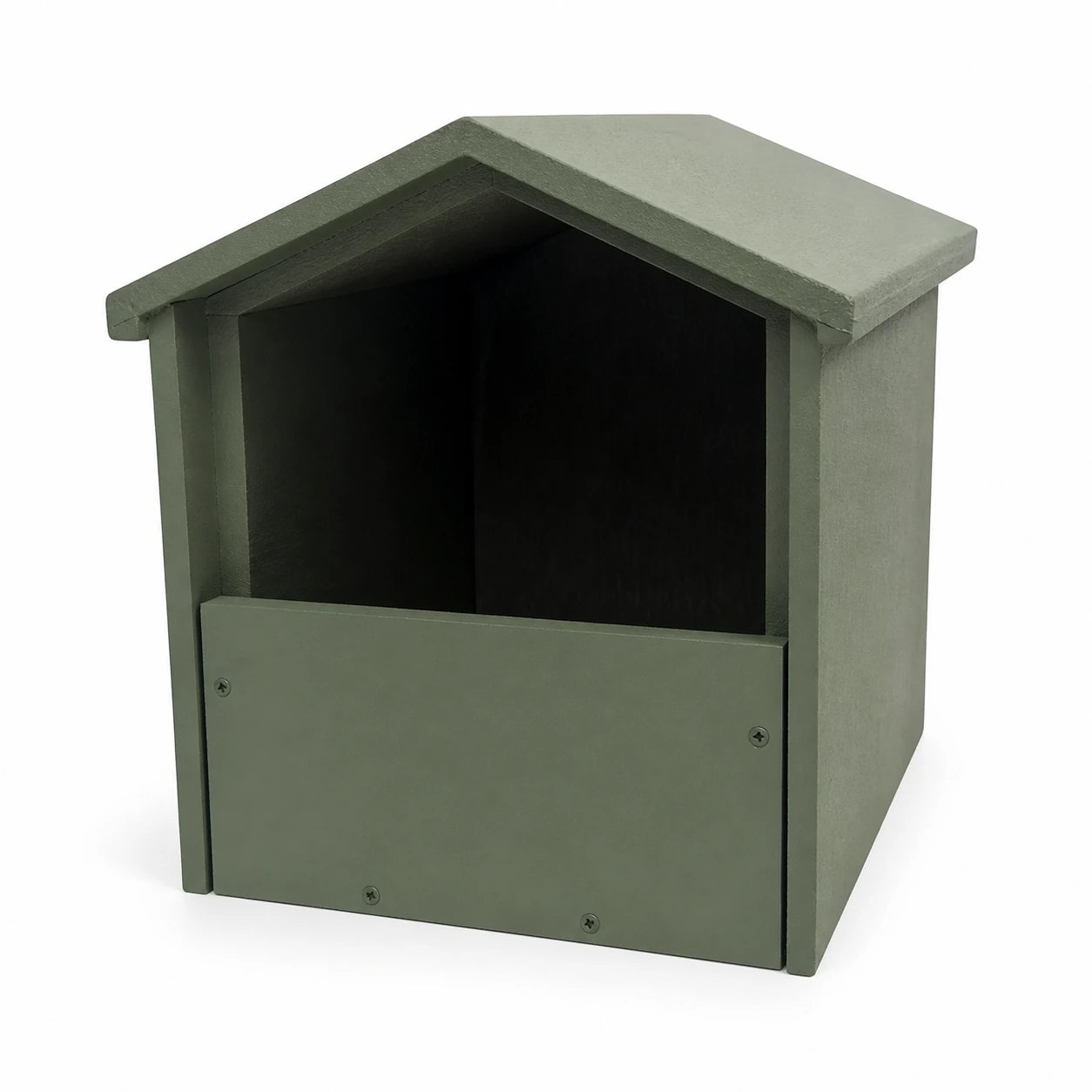 Birdhouse in concrete with open front — photo 2