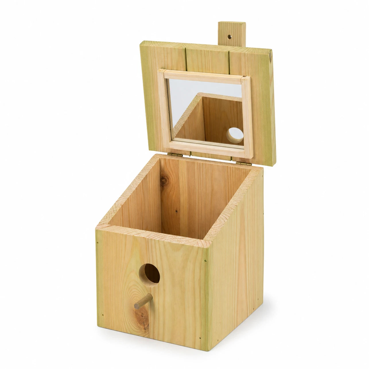 Birdhouse wall-mounted in wood size 21 × 16 × 32,5 cm — photo 2