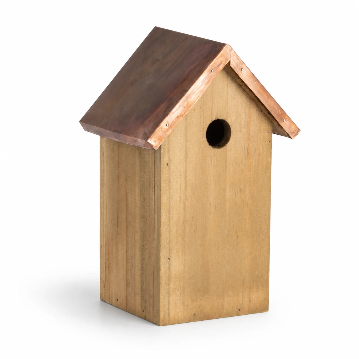 Birdhouse compact with roof copper entrance 27 mm — photo 2