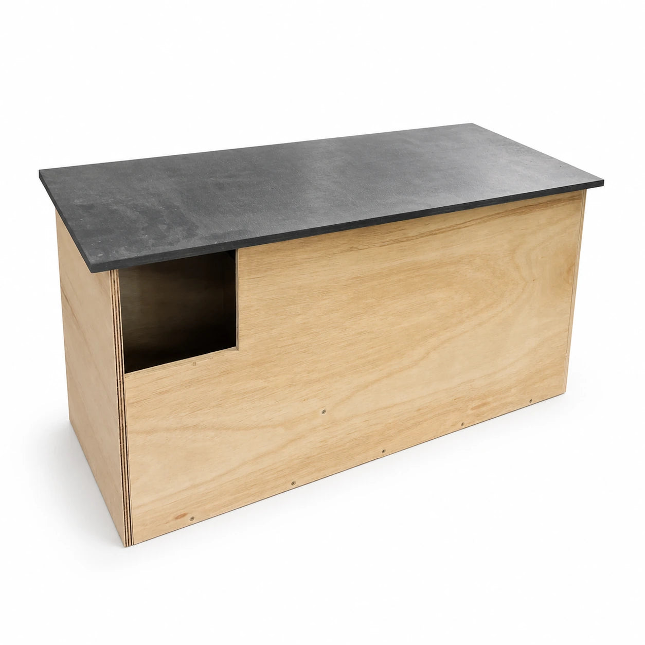 Birdhouse horizontal with partition and roof black — photo 2