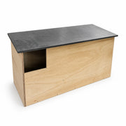 Birdhouse horizontal with partition and roof black — photo 2