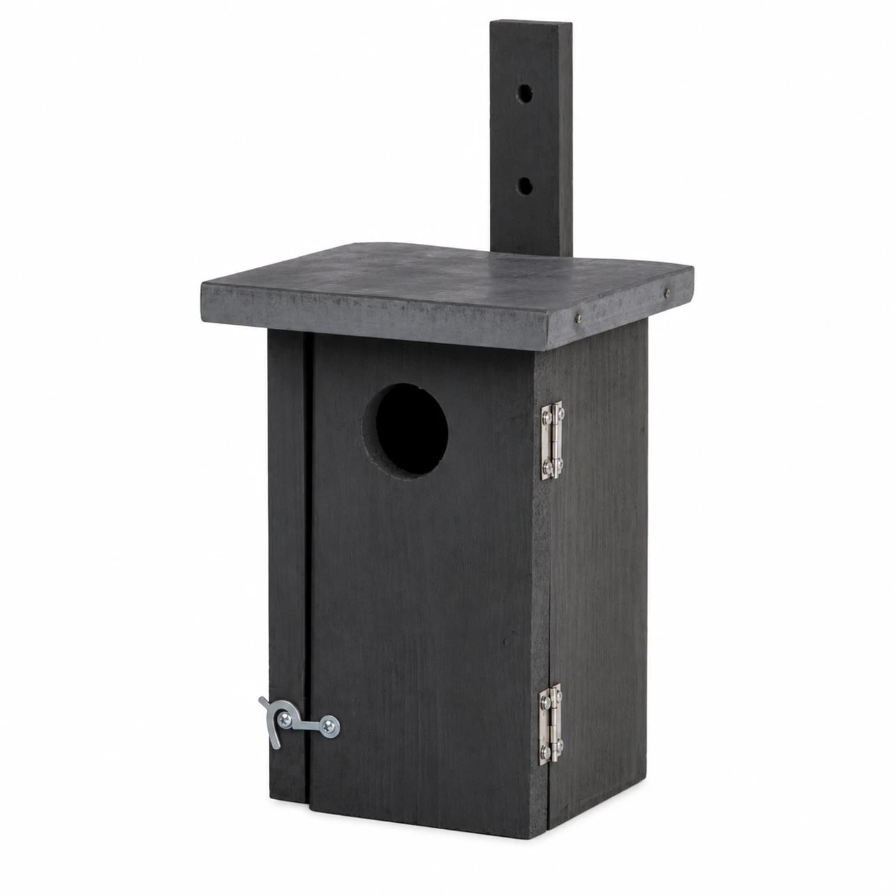 Birdhouse in wood with zinc roof grey — photo 2