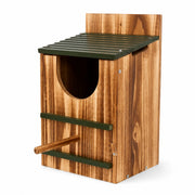 Birdhouse in charred wood — photo 2