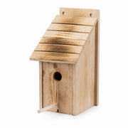 Birdhouse in wood brown size 12 × 14,5 cm — photo 2