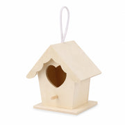 Birdhouse hanging in wood beige — photo 2