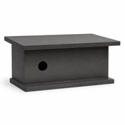Birdhouse horizontal with roof black and entrance round — photo 2