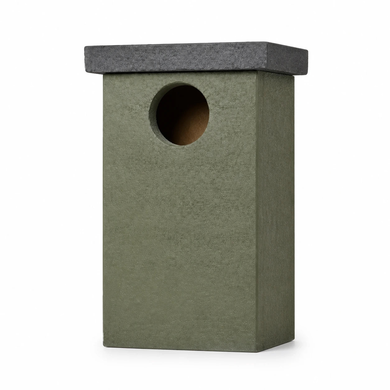 Birdhouse large volume in wood concrete — photo 2