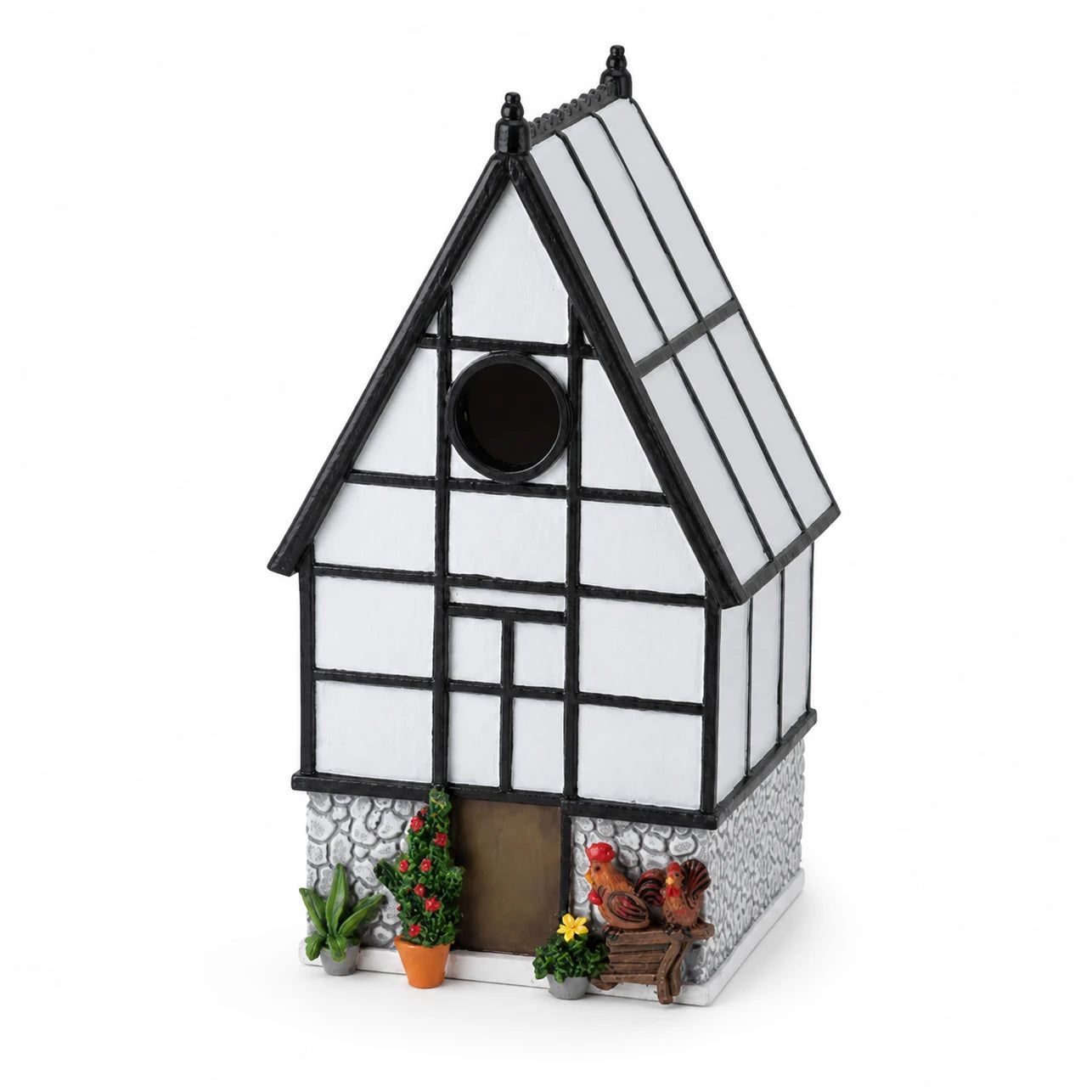 Birdhouse decorative with front with timber-framed — photo 2
