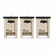 Set of 3 birdhouses with bats — photo 2