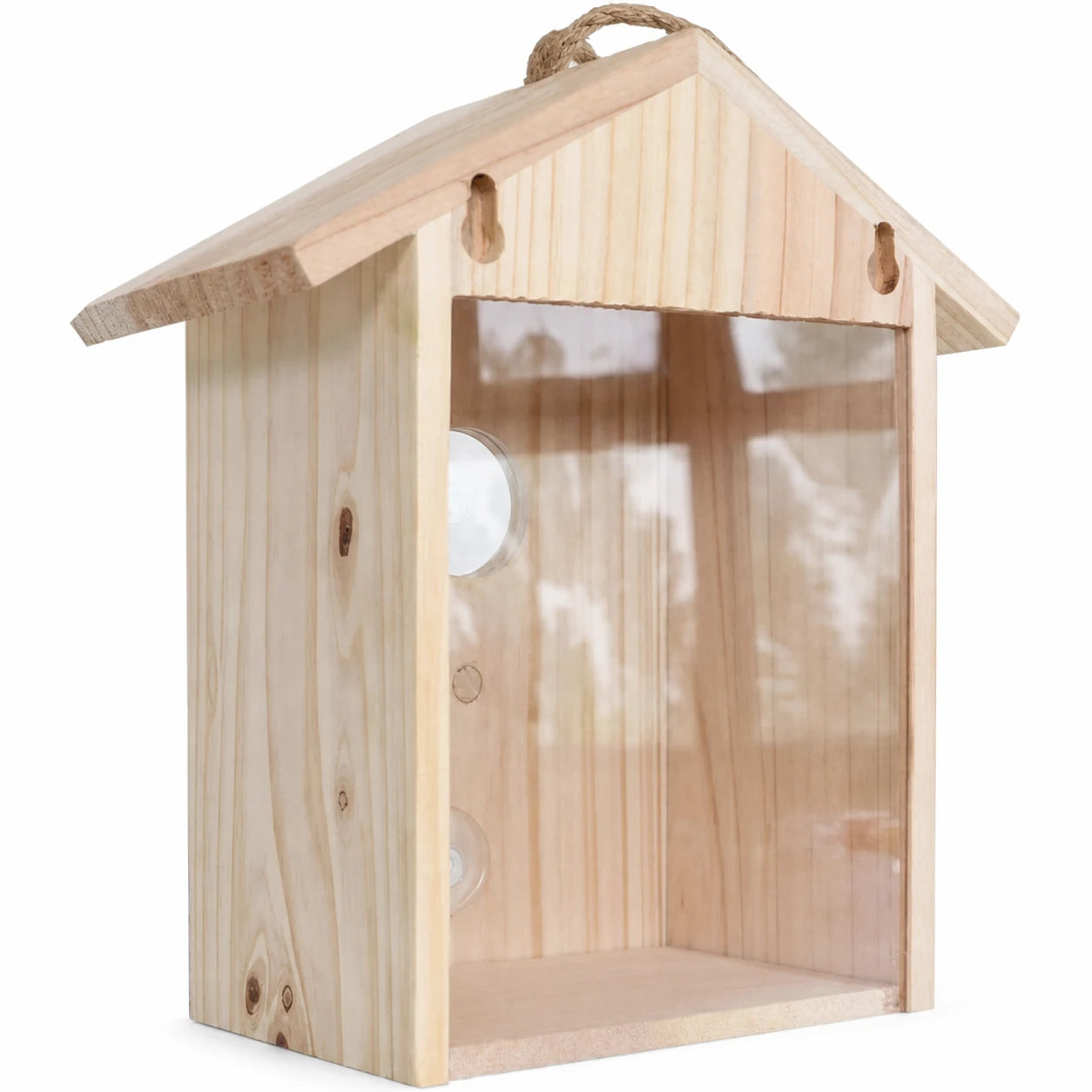 Birdhouse with window with suction-cups — photo 2