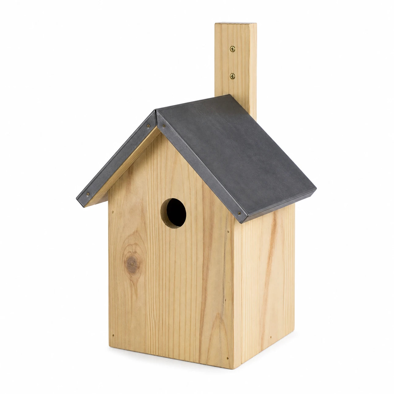 Birdhouse with zinc roof black — photo 2