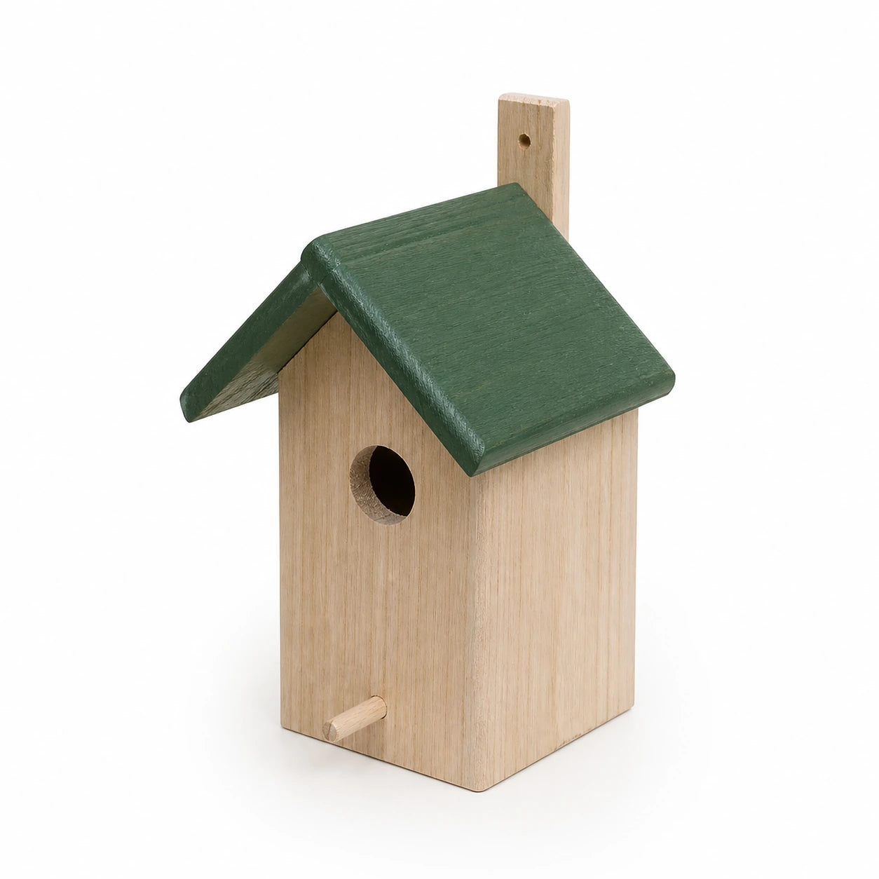 Birdhouse with green roof double slope — photo 2
