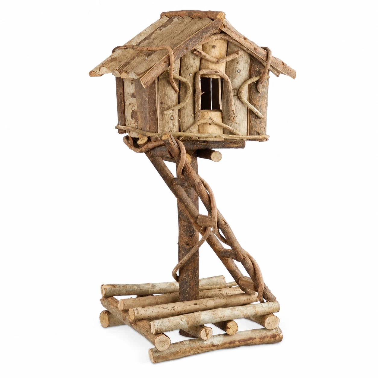 Birdhouse decorative in wood non treated — photo 2