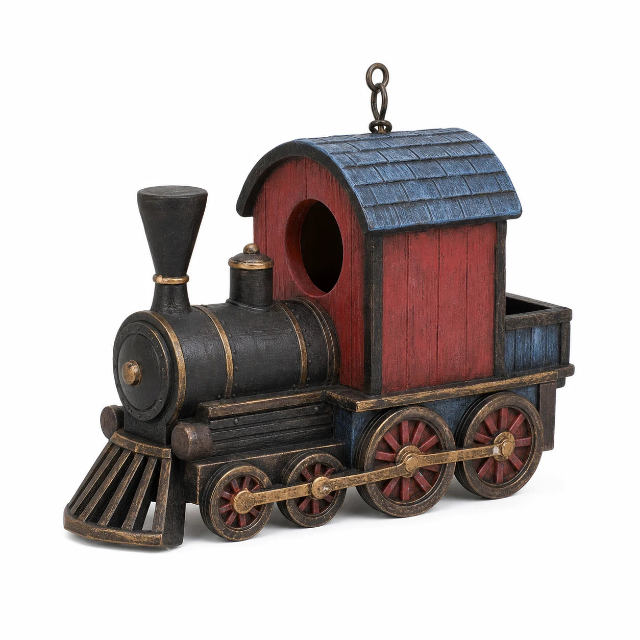 Birdhouse decorative in shape of train — photo 2