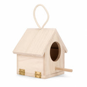 Birdhouse hanging in pine natural size 15,5 × 12 × 14,5 cm — photo 2