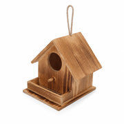 Birdhouse style rustic in wood brown size 17,2 × 17,2 × 17,2 cm — photo 3