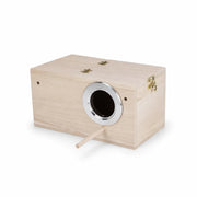 Birdhouse in wood light with entrance reinforced and perch — photo 3