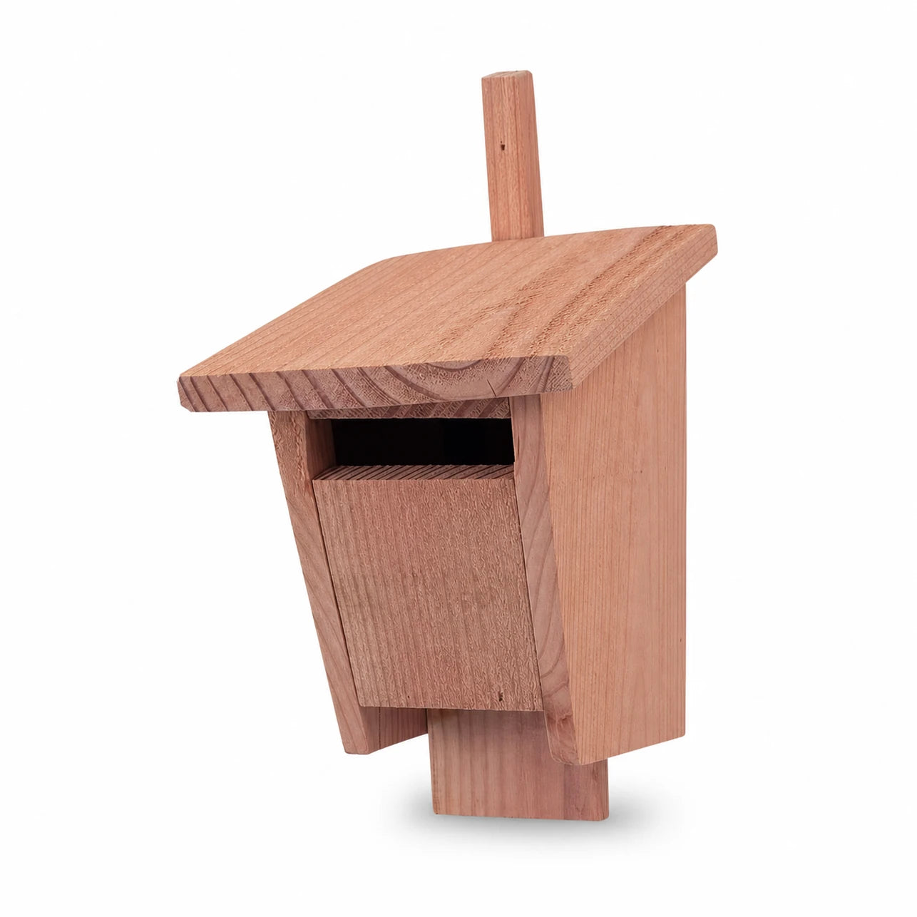 Birdhouse vertical in wood anthracite with open front — photo 3