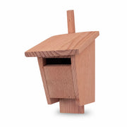 Birdhouse vertical in wood anthracite with open front — photo 3