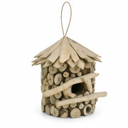Birdhouse rustic in logs with roof sloping — photo 3