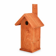 Birdhouse hanging in wood red size 33 × 10 cm — photo 3