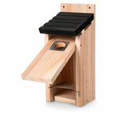 Birdhouse hanging in wood black — photo 3