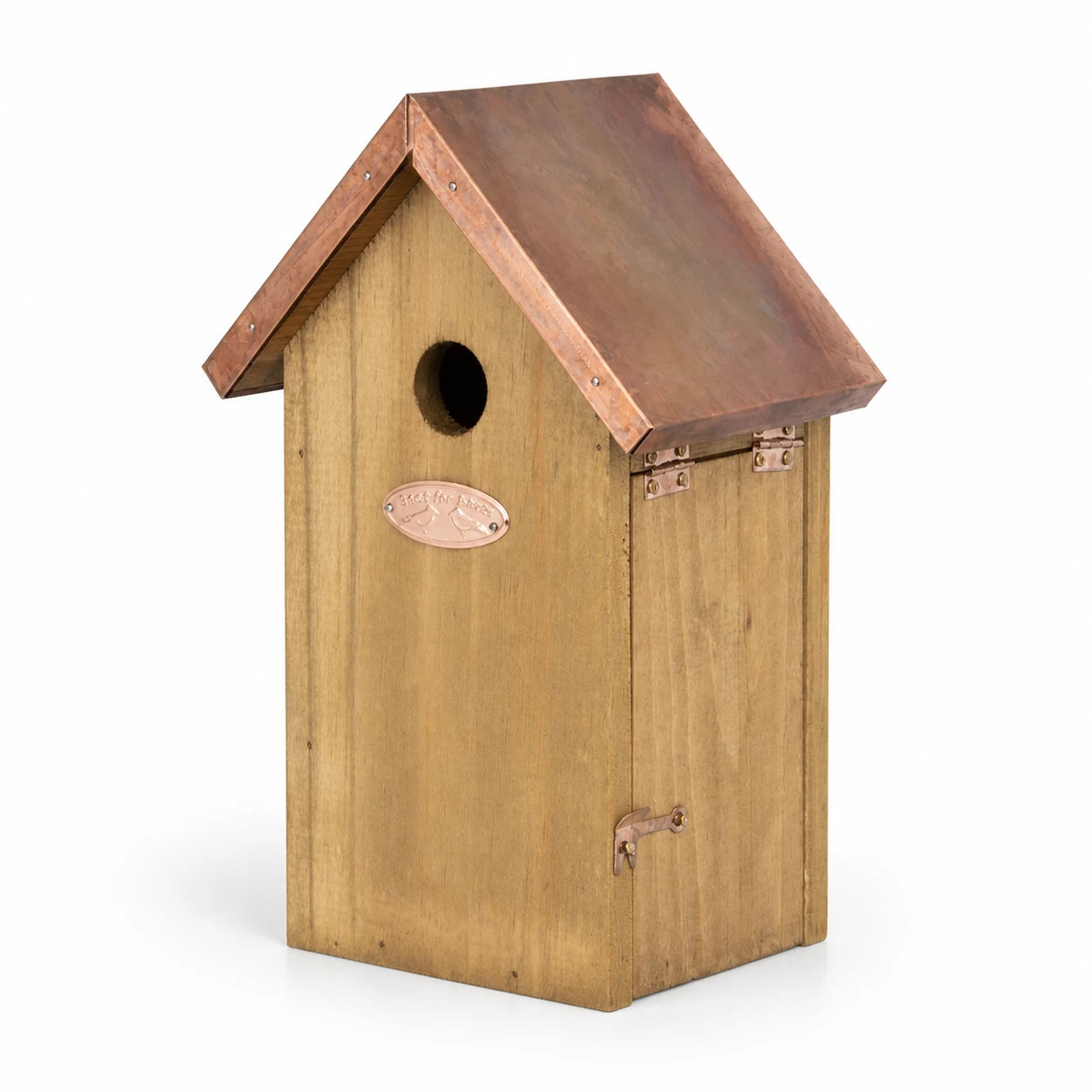 Birdhouse compact with roof copper entrance 27 mm — photo 3
