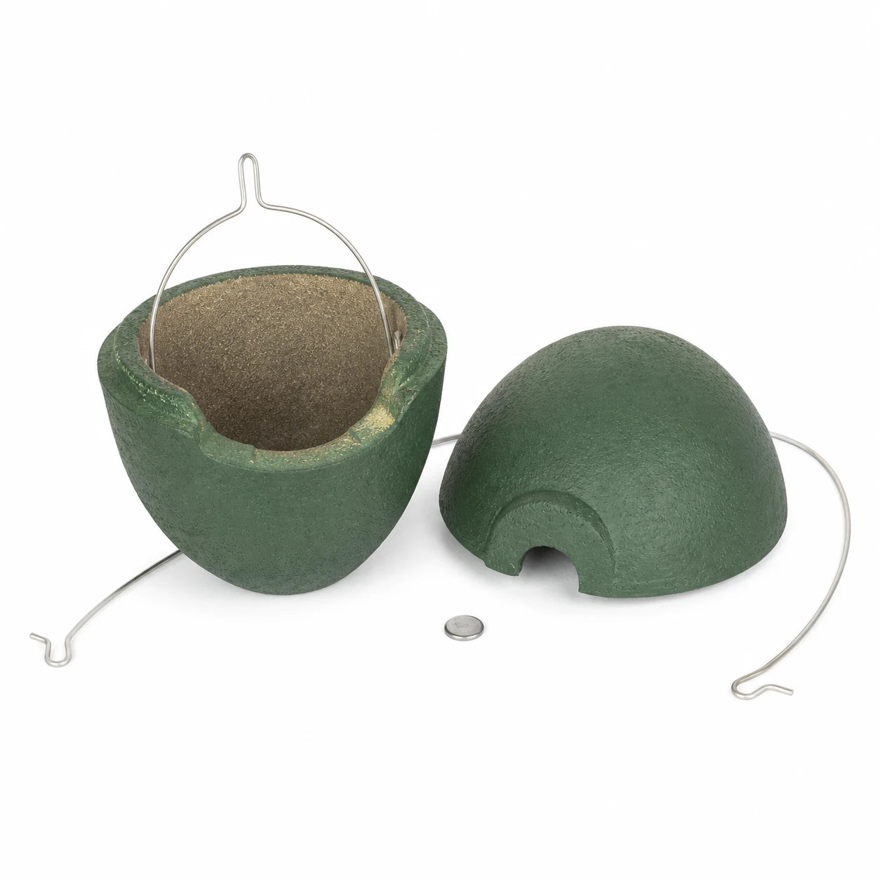 Birdhouse round in wood concrete 32 mm — photo 3