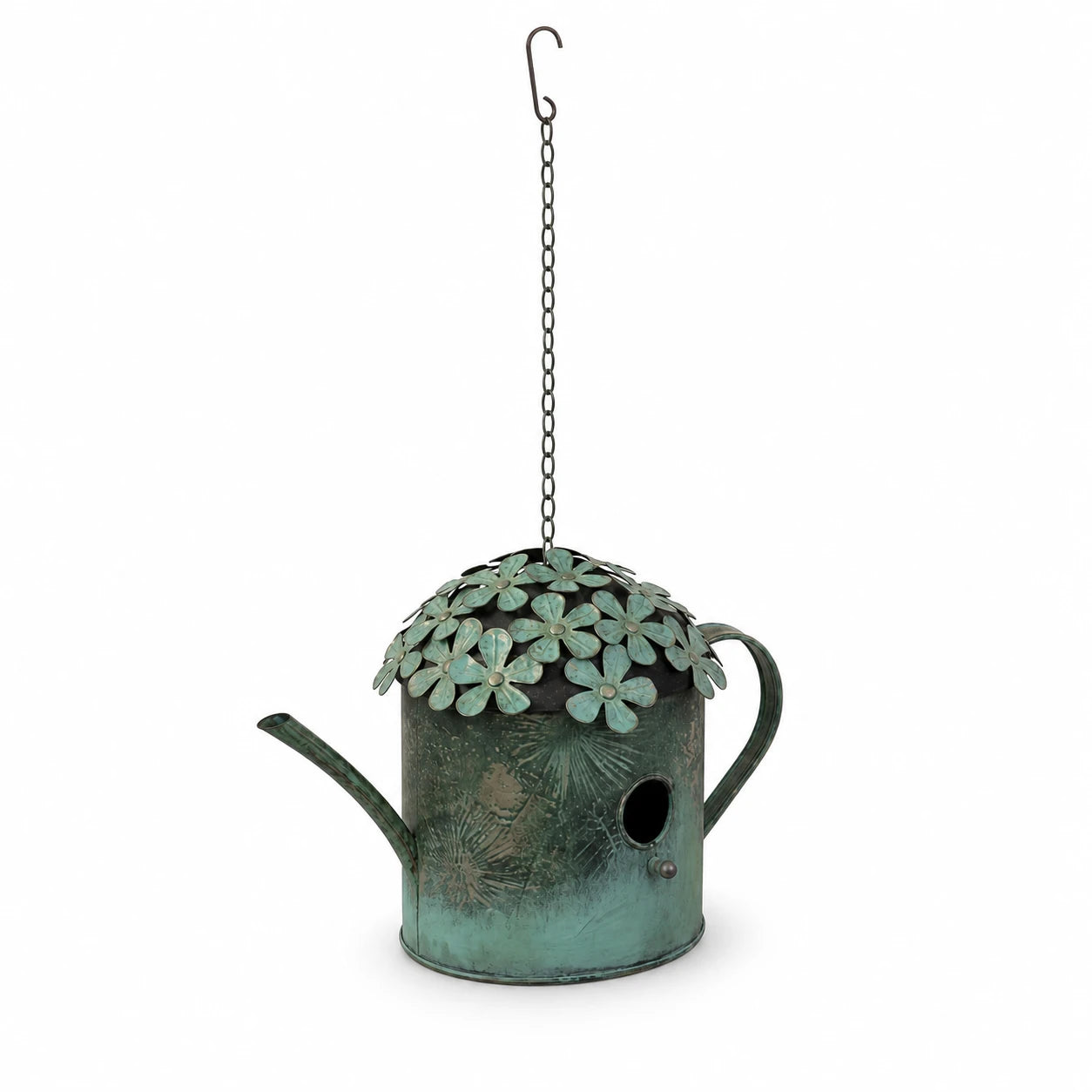 Birdhouse watering-can hanging — photo 3