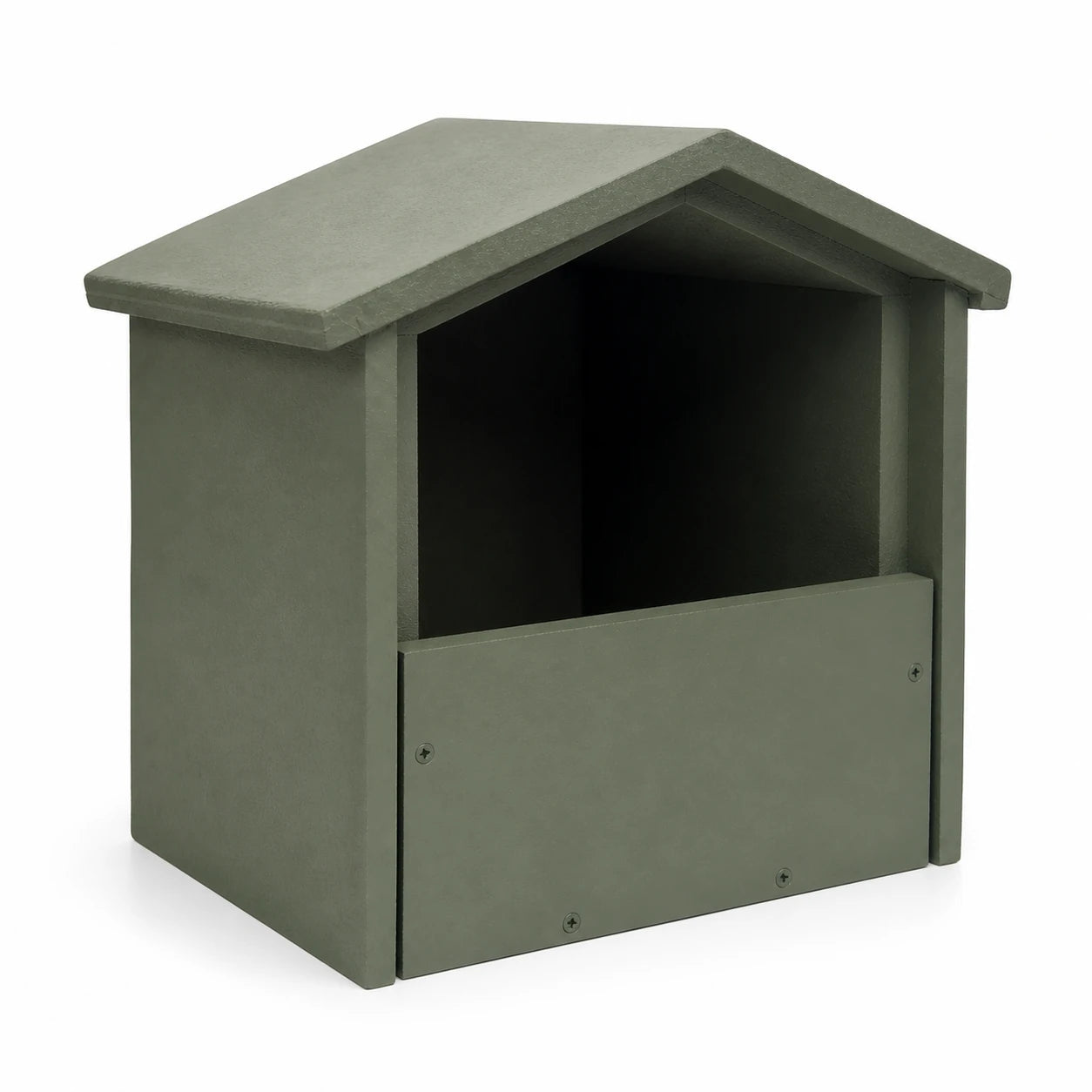 Birdhouse in concrete with open front — photo 3