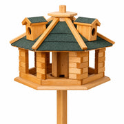 Birdhouse hexagonal with roof in shingles of bitumen — photo 3