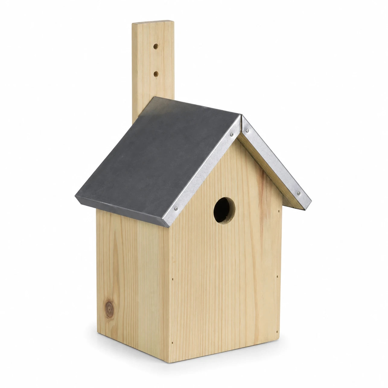 Birdhouse with zinc roof black — photo 3