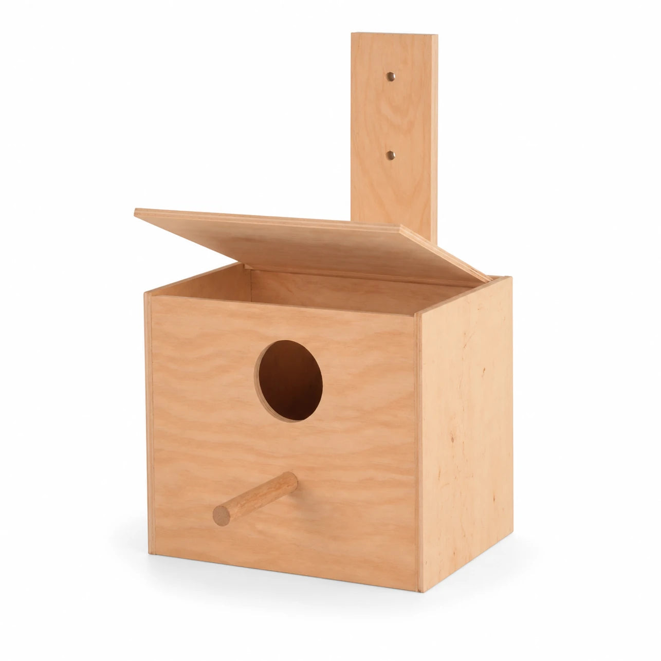Birdhouse in wood brown size 30 × 20 × 20 cm — photo 3