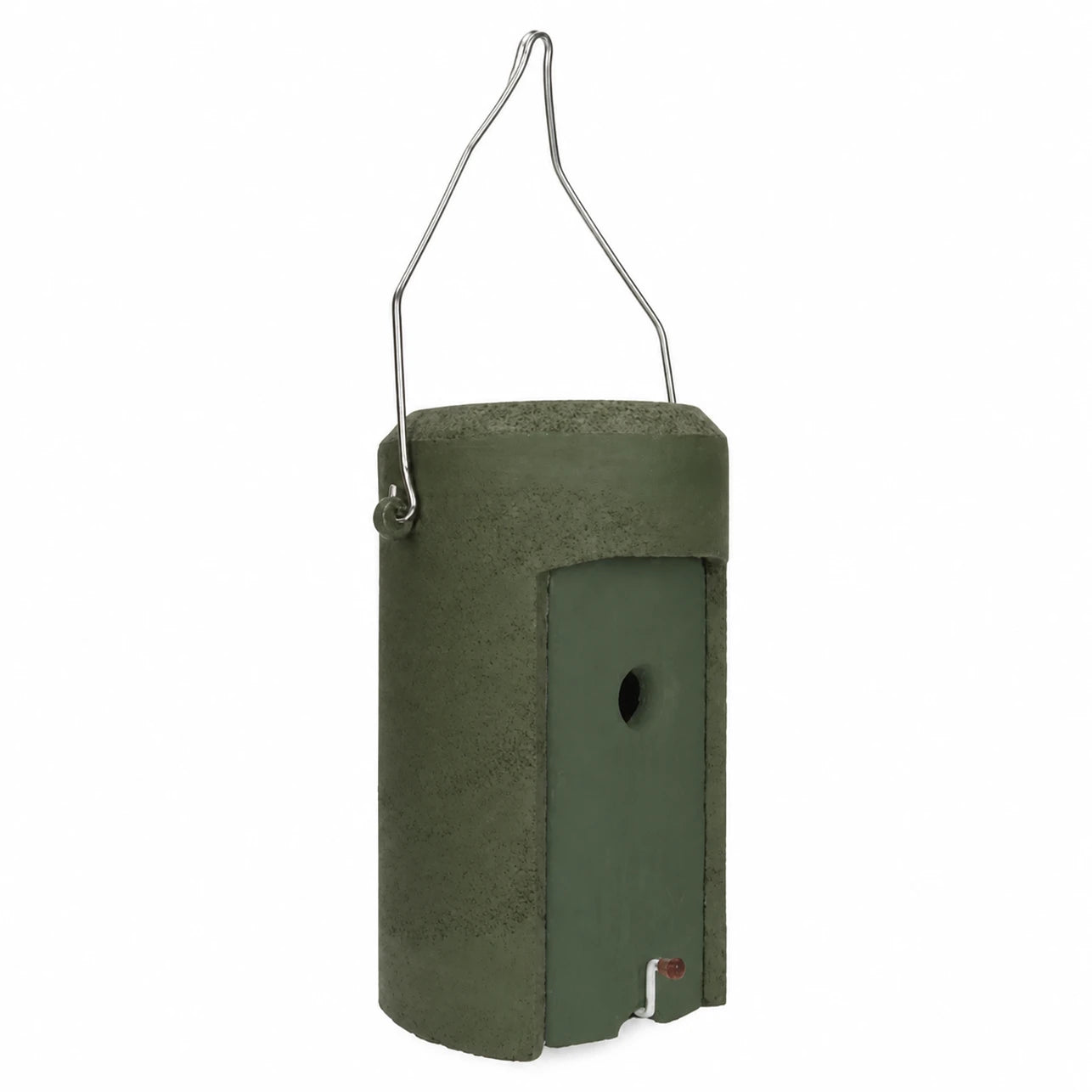 Birdhouse hanging in wood concrete anthracite size 28 × 16 cm — photo 3