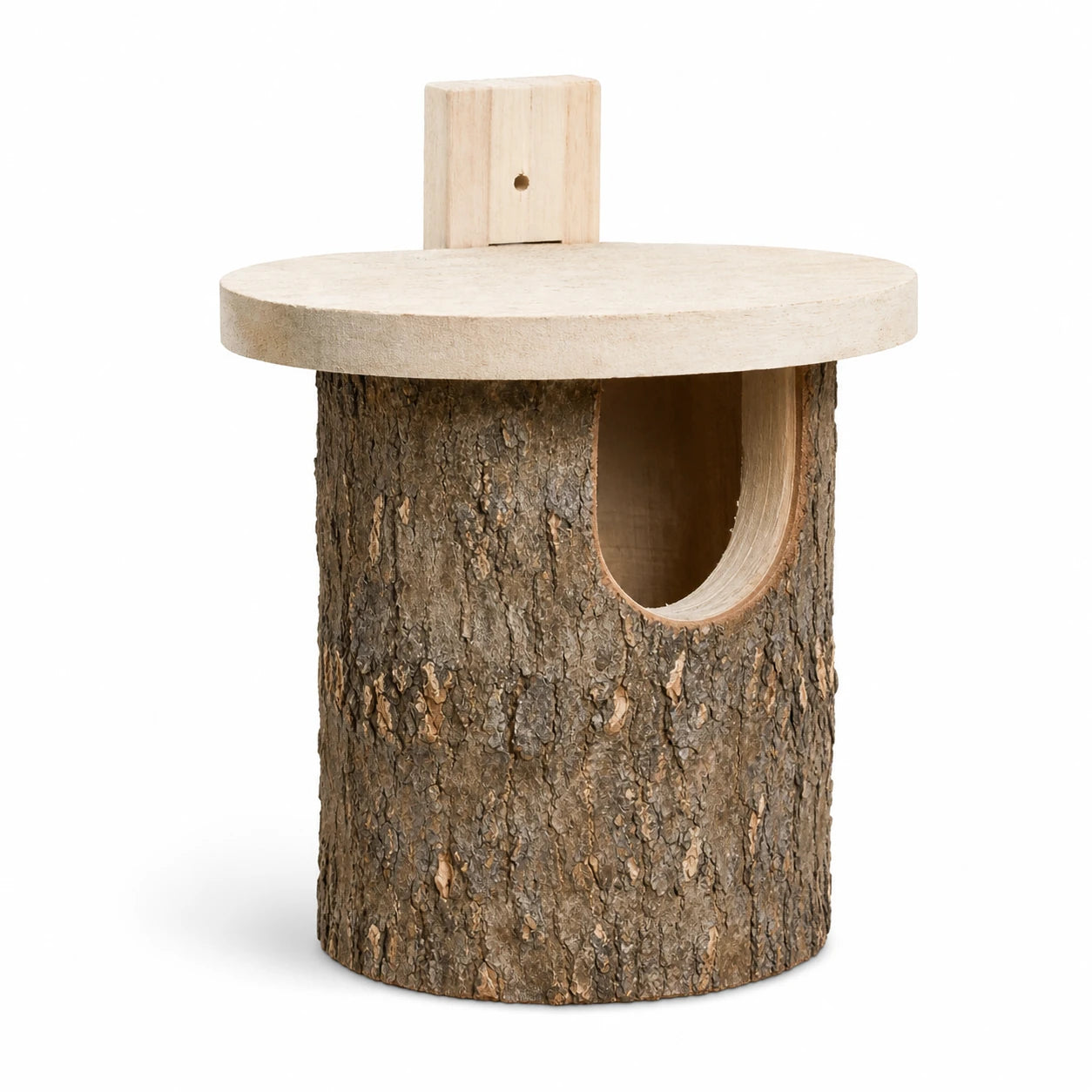 Birdhouse in birch semi open — photo 3