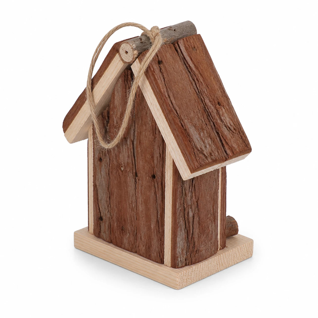 Birdhouse hanging in fir size 14,6 × 12,4 × 8 cm — photo 3