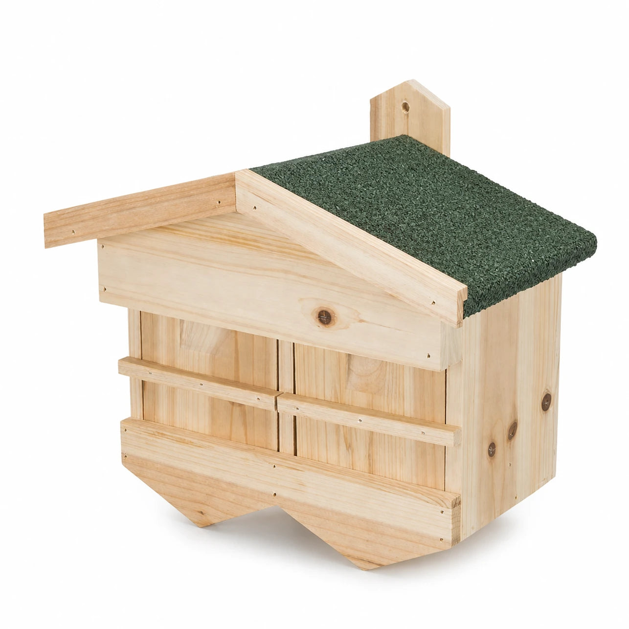 Birdhouse in pine brown size 33 × 30 × 21 cm — photo 3