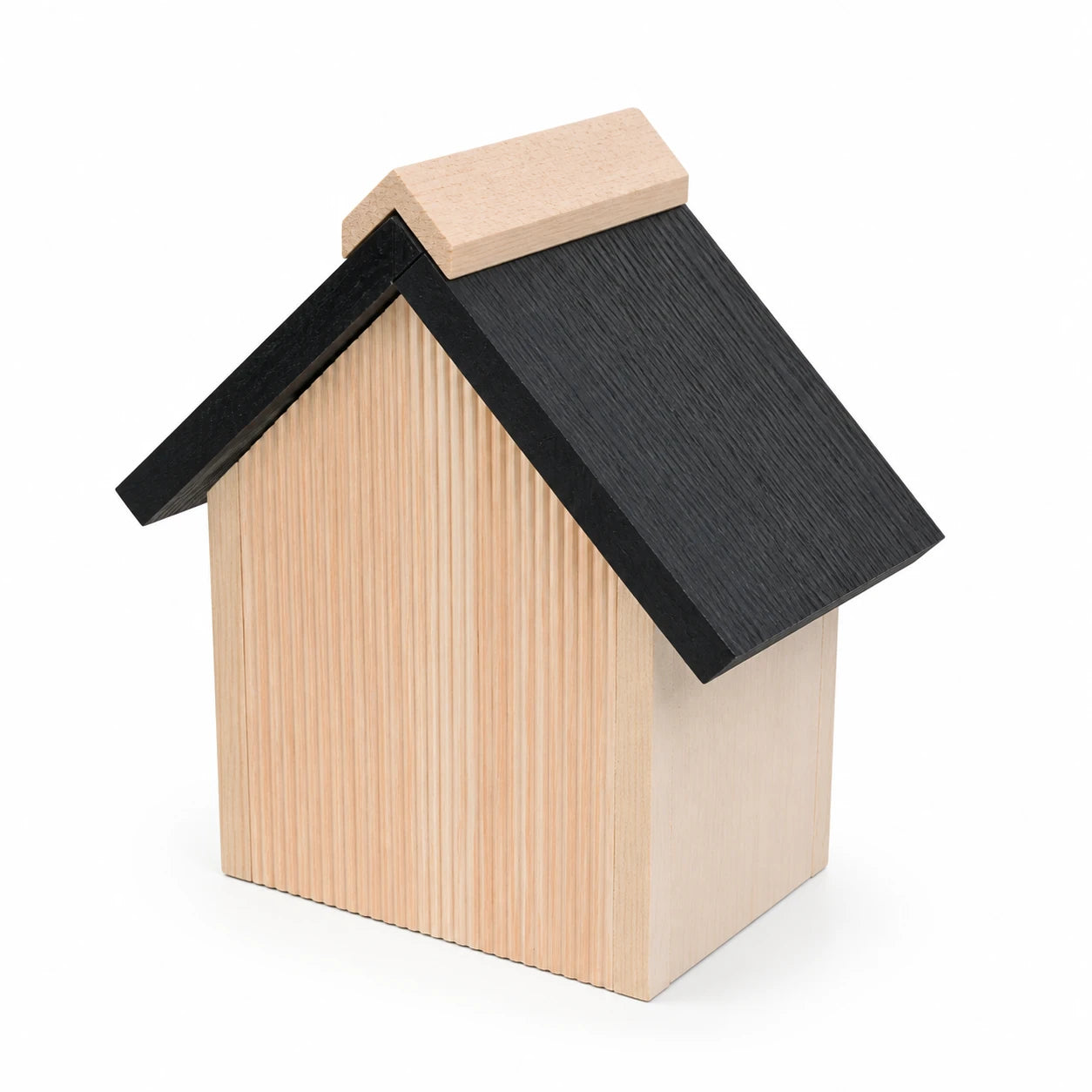 Birdhouse wall-mounted in wood natural — photo 3