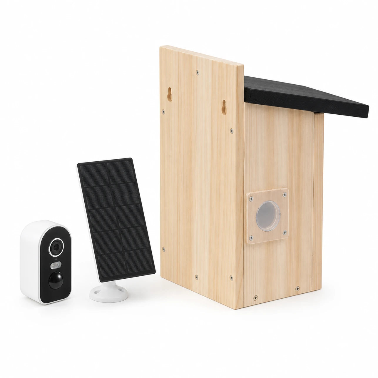 Birdhouse wall-mounted in wood brown — photo 3