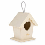 Birdhouse in wood light with entrance heart — photo 3