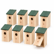 Set of 8 birdhouses in pine wood — photo 3