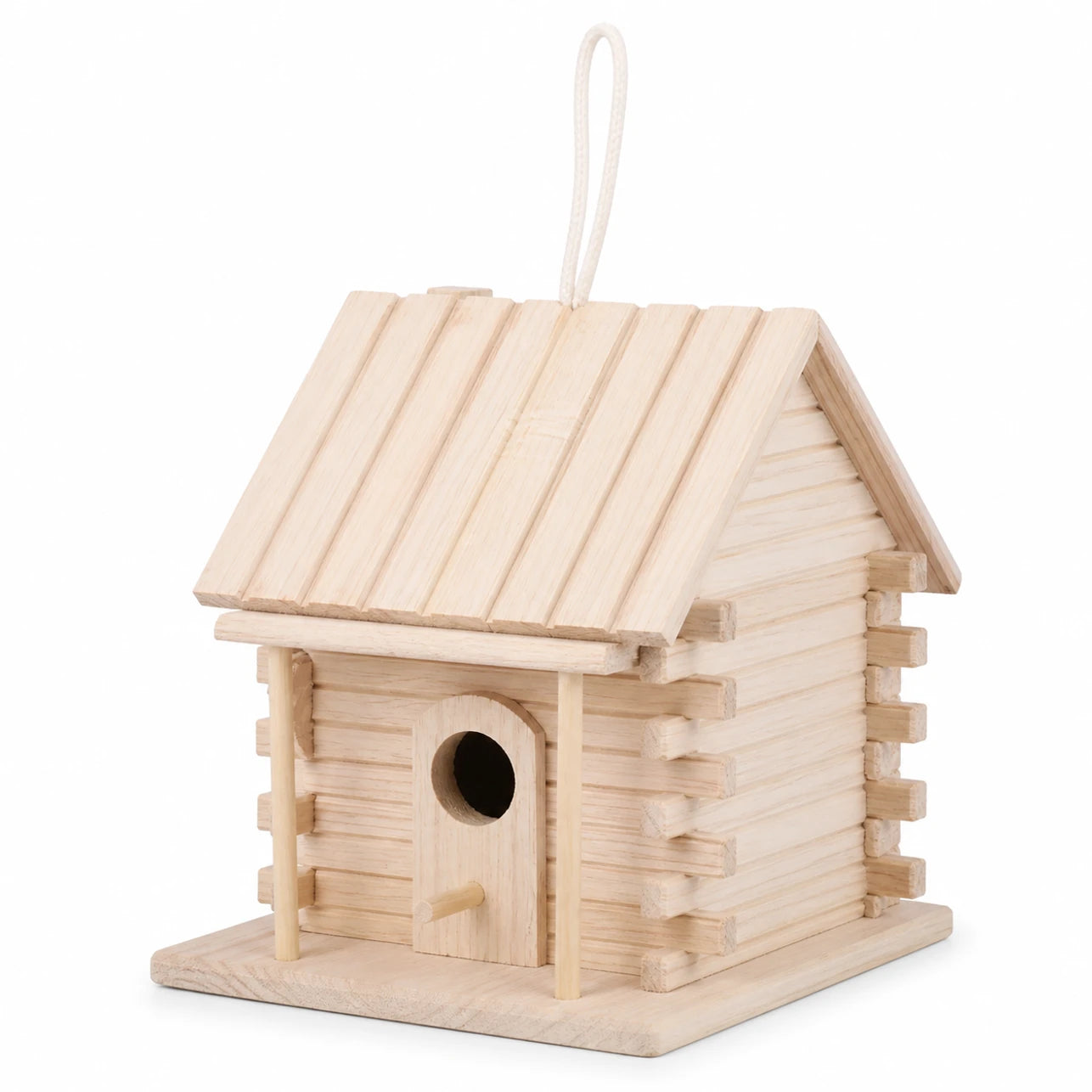 Birdhouse hanging in pine size 18 × 16 × 17 cm — photo 3