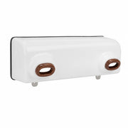 Birdhouse horizontal white with two entrances — photo 3