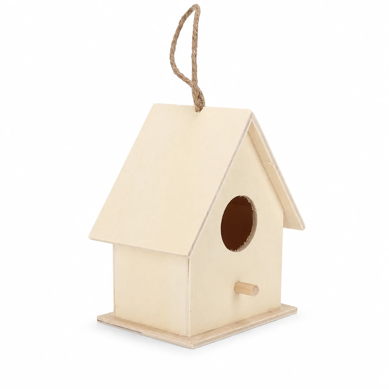 Birdhouse in wood light with double entrance — photo 3