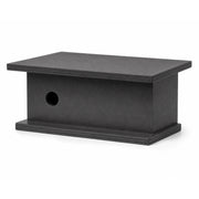 Birdhouse horizontal with roof black and entrance round — photo 3