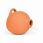 Birdhouse-pot hanging in terracotta with wide entrance — photo 3