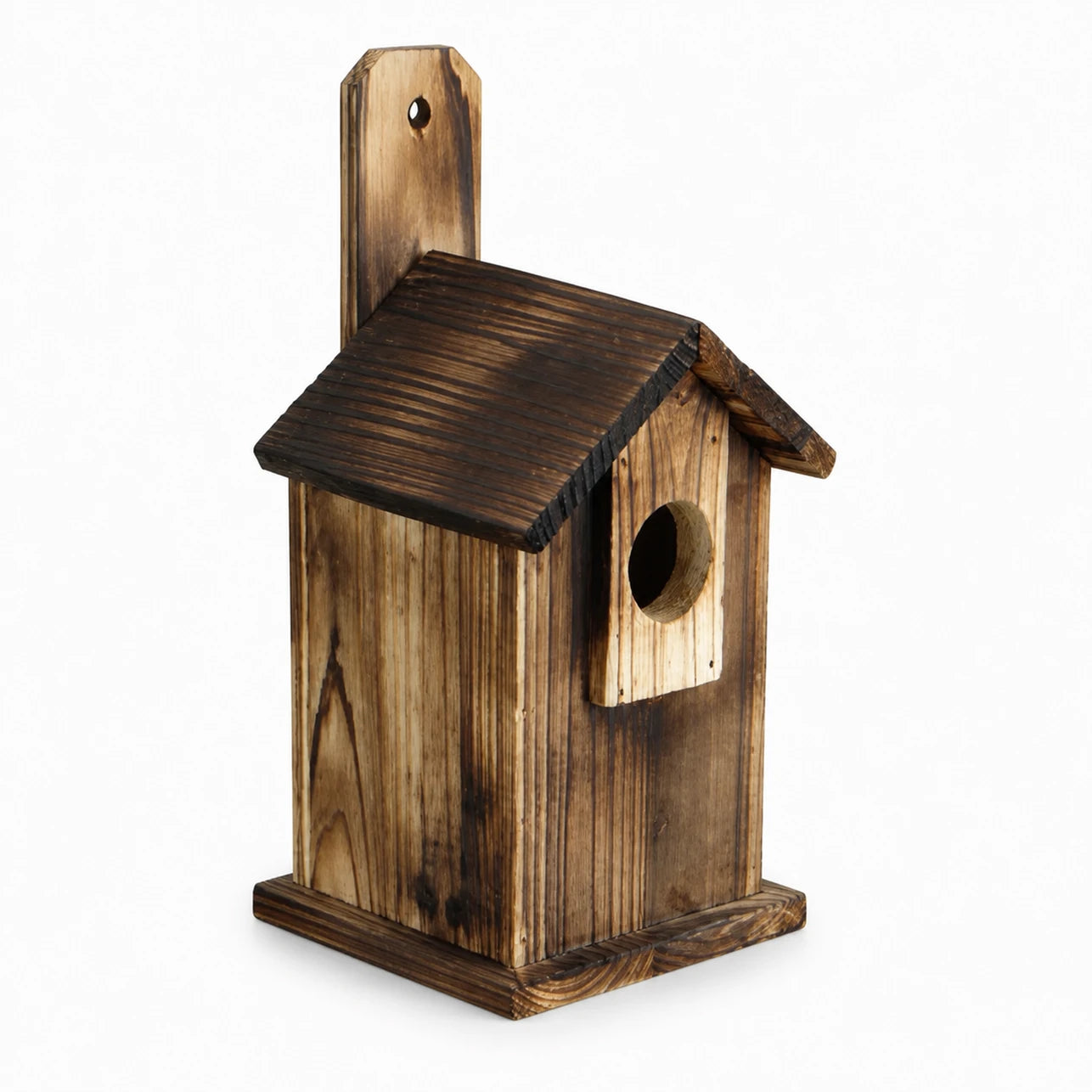 Birdhouse in fir brown size 24,5 × 13 × 13 cm — photo 3