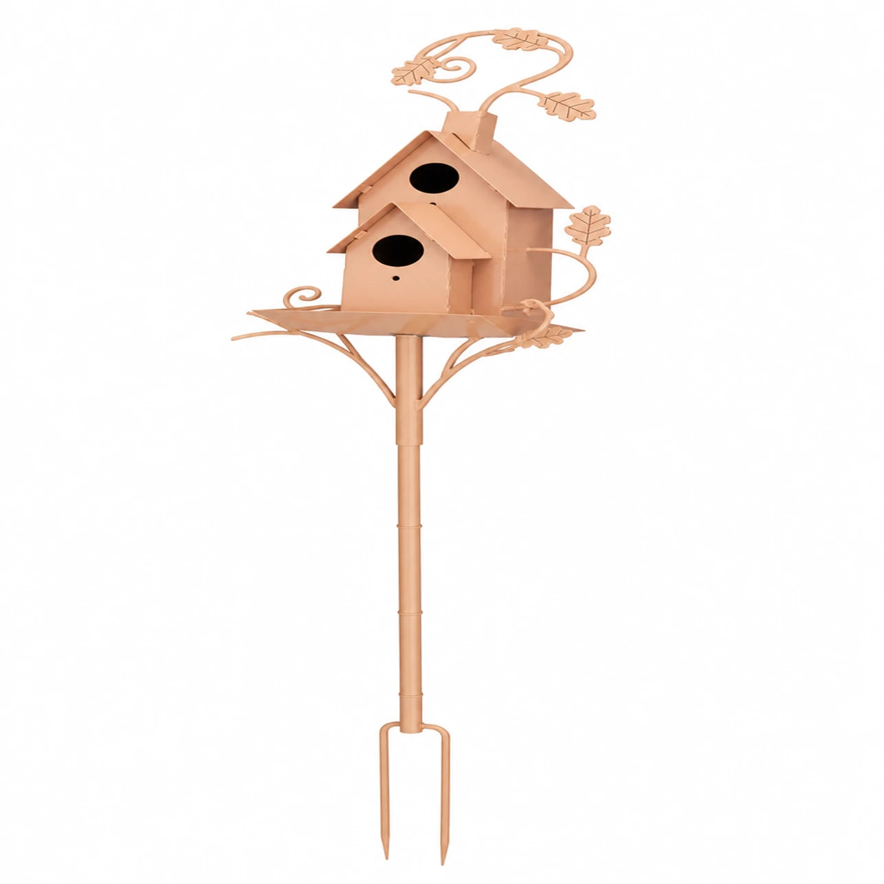 Birdhouse in metal yellow — photo 3