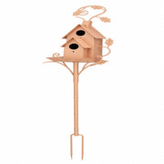 Birdhouse in metal yellow — photo 3